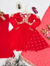 Ssc 680 Heavy Faux Georgette Embroidery Work Plazzo Suits